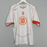 Shop 2004/06 NETHERLANDS V.NISTELROOY #10 AWAY SHIRT (L) NIKE, classic football shirts, vintage football shirts & retro soccer jerseys at Cult Kits