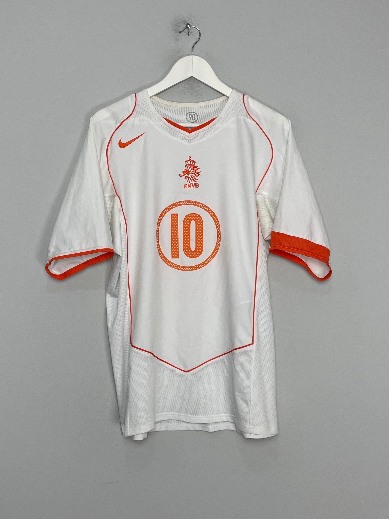 Shop 2004/06 NETHERLANDS V.NISTELROOY #10 AWAY SHIRT (L) NIKE, classic football shirts, vintage football shirts & retro soccer jerseys at Cult Kits