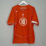 Shop 2004/06 NETHERLANDS V.NISTELROOY #10 HOME SHIRT (L) NIKE, classic football shirts, vintage football shirts & retro soccer jerseys at Cult Kits