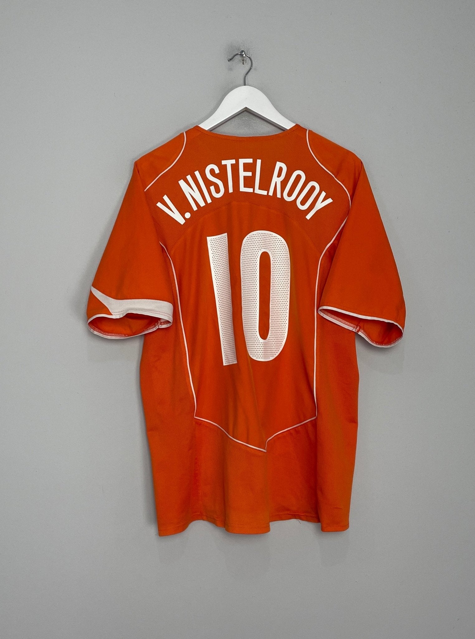 Shop 2004/06 NETHERLANDS V.NISTELROOY #10 HOME SHIRT (L) NIKE, classic football shirts, vintage football shirts & retro soccer jerseys at Cult Kits