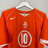 Shop 2004/06 NETHERLANDS V.NISTELROOY #10 HOME SHIRT (L) NIKE, classic football shirts, vintage football shirts & retro soccer jerseys at Cult Kits