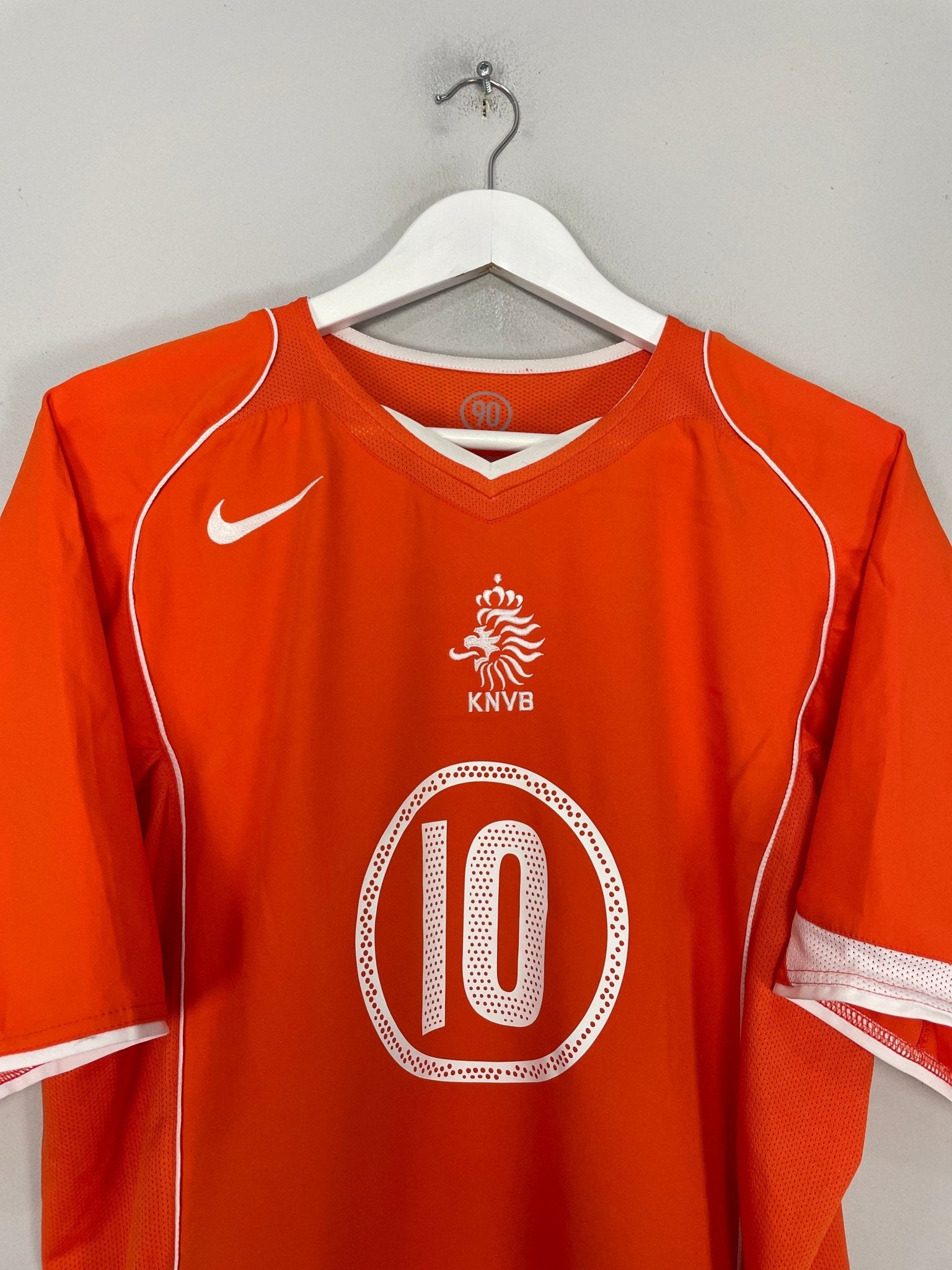 Shop 2004/06 NETHERLANDS V.NISTELROOY #10 HOME SHIRT (L) NIKE, classic football shirts, vintage football shirts & retro soccer jerseys at Cult Kits