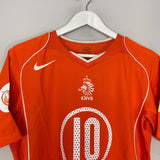 Shop 2004/06 NETHERLANDS V.NISTELROOY #10 HOME SHIRT (L) NIKE, classic football shirts, vintage football shirts & retro soccer jerseys at Cult Kits