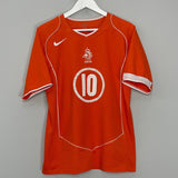 Shop 2004/06 NETHERLANDS V.NISTELROOY #10 HOME SHIRT (M) NIKE, classic football shirts, vintage football shirts & retro soccer jerseys at Cult Kits