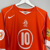 Shop 2004/06 NETHERLANDS V.NISTELROOY #10 HOME SHIRT (XL) NIKE, classic football shirts, vintage football shirts & retro soccer jerseys at Cult Kits