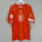 Shop 2004/06 NETHERLANDS V.NISTELROOY #10 HOME SHIRT (XL) NIKE, classic football shirts, vintage football shirts & retro soccer jerseys at Cult Kits