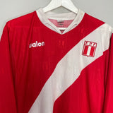 Shop 2004/06 PERU HUGO #2 L/S HOME SHIRT (L) WALON, classic football shirts, vintage football shirts & retro soccer jerseys at Cult Kits
