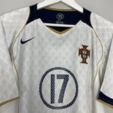 Shop 2004/06 PORTUGAL C.RONALDO #17 AWAY SHIRT (M) NIKE, classic football shirts, vintage football shirts & retro soccer jerseys at Cult Kits
