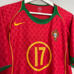 Shop 2004/06 PORTUGAL C.RONALDO #17 HOME SHIRT (L) NIKE, classic football shirts, vintage football shirts & retro soccer jerseys at Cult Kits
