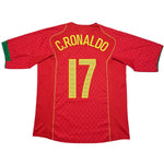 Buy 2004/06 PORTUGAL C.RONALDO 17 HOME SHIRT (L) NIKE ~ Free worldwide shipping available ~ Authentic Vintage Football Shirts from Cult Kits