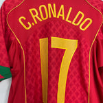 Shop 2004/06 PORTUGAL C.RONALDO #17 HOME SHIRT (L) NIKE, classic football shirts, vintage football shirts & retro soccer jerseys at Cult Kits