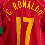 Shop 2004/06 PORTUGAL C.RONALDO #17 HOME SHIRT (M) NIKE, classic football shirts, vintage football shirts & retro soccer jerseys at Cult Kits