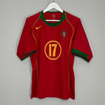 Shop 2004/06 PORTUGAL C.RONALDO #17 HOME SHIRT (M) NIKE, classic football shirts, vintage football shirts & retro soccer jerseys at Cult Kits