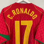 Shop 2004/06 PORTUGAL C.RONALDO #17 HOME SHIRT (XL) NIKE, classic football shirts, vintage football shirts & retro soccer jerseys at Cult Kits