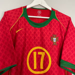 Shop 2004/06 PORTUGAL C.RONALDO #17 HOME SHIRT (XL) NIKE, classic football shirts, vintage football shirts & retro soccer jerseys at Cult Kits