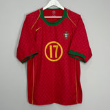 Shop 2004/06 PORTUGAL C.RONALDO #17 HOME SHIRT (XL) NIKE, classic football shirts, vintage football shirts & retro soccer jerseys at Cult Kits