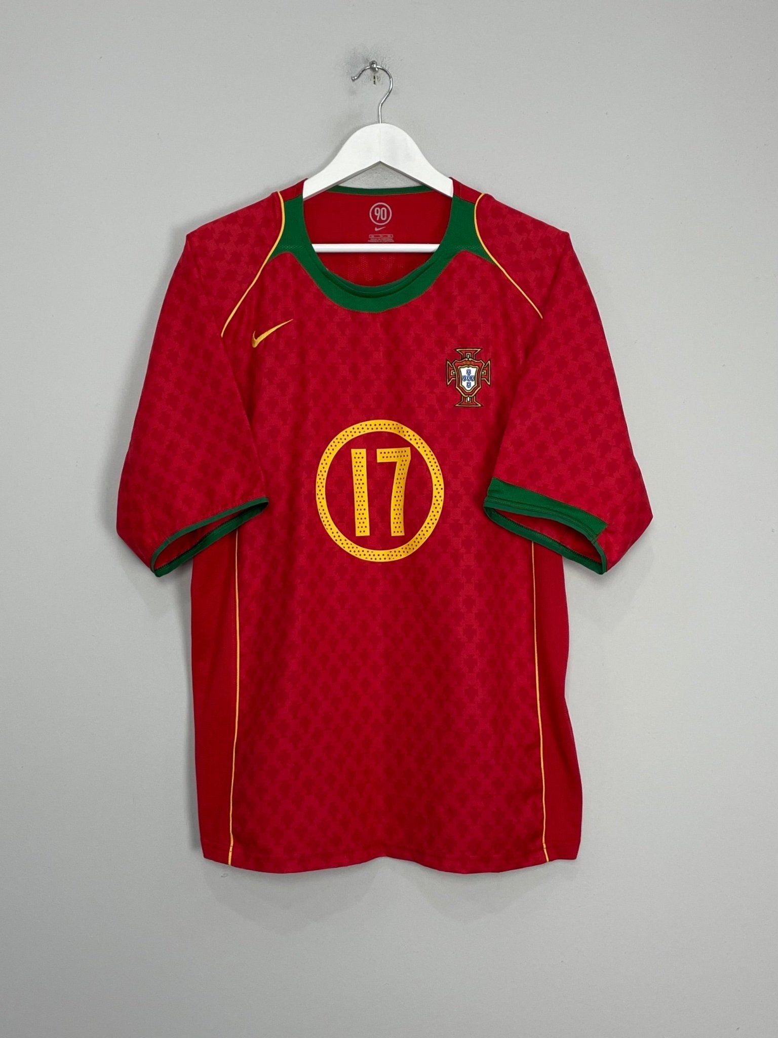 Shop 2004/06 PORTUGAL C.RONALDO #17 HOME SHIRT (XL) NIKE, classic football shirts, vintage football shirts & retro soccer jerseys at Cult Kits