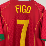 Shop 2004/06 PORTUGAL FIGO #7 HOME SHIRT (L) NIKE, classic football shirts, vintage football shirts & retro soccer jerseys at Cult Kits