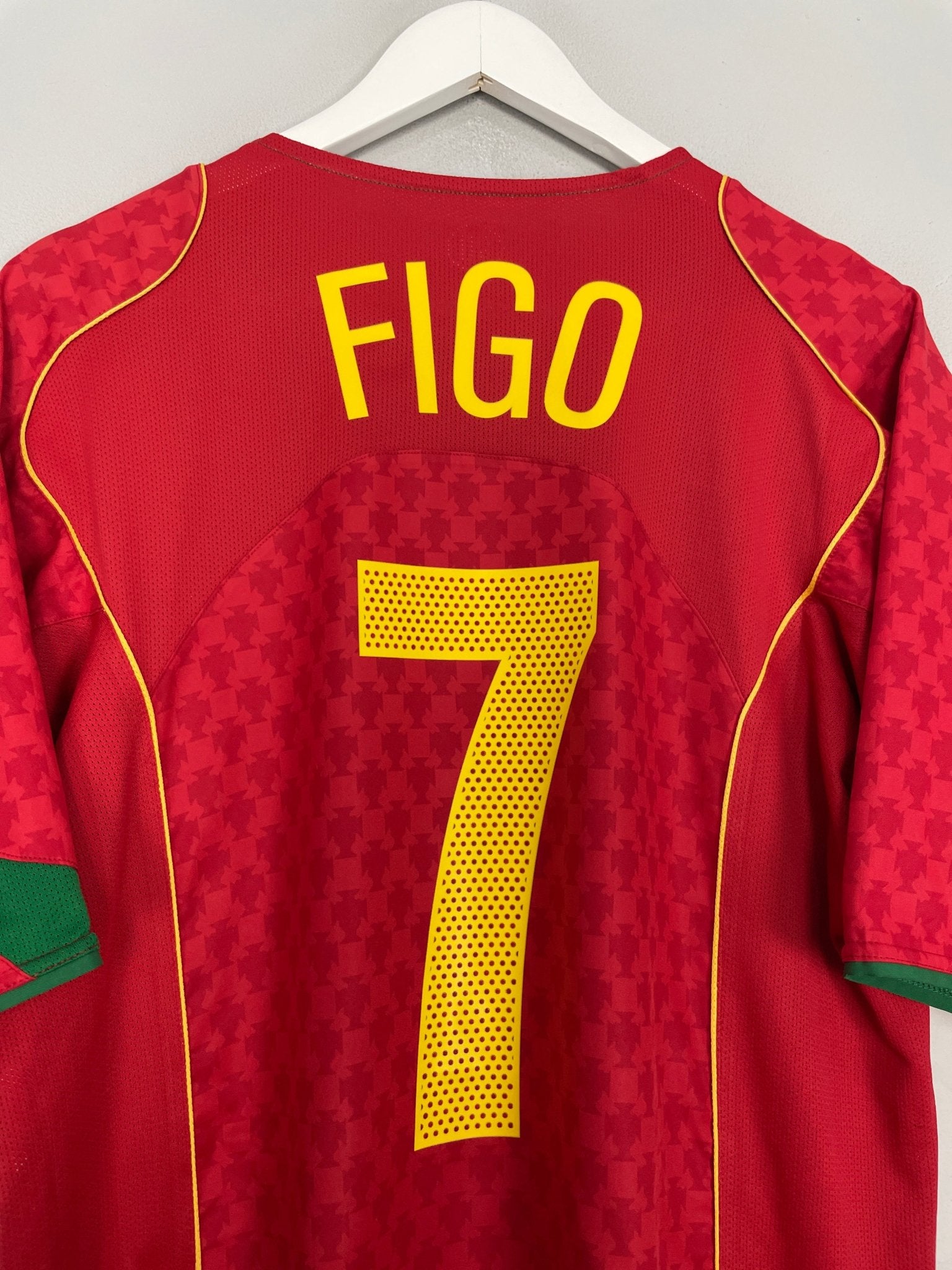 Shop 2004/06 PORTUGAL FIGO #7 HOME SHIRT (L) NIKE, classic football shirts, vintage football shirts & retro soccer jerseys at Cult Kits