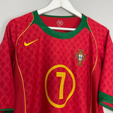 Shop 2004/06 PORTUGAL FIGO #7 HOME SHIRT (L) NIKE, classic football shirts, vintage football shirts & retro soccer jerseys at Cult Kits