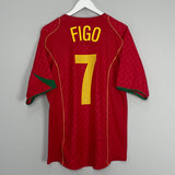 Shop 2004/06 PORTUGAL FIGO #7 HOME SHIRT (L) NIKE, classic football shirts, vintage football shirts & retro soccer jerseys at Cult Kits