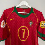 Shop 2004/06 PORTUGAL FIGO #7 HOME SHIRT (M) NIKE, classic football shirts, vintage football shirts & retro soccer jerseys at Cult Kits