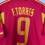 Shop 2004/06 SPAIN F.TORRES #9 HOME SHIRT (M) ADIDAS, classic football shirts, vintage football shirts & retro soccer jerseys at Cult Kits