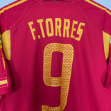 Shop 2004/06 SPAIN F.TORRES #9 HOME SHIRT (M) ADIDAS, classic football shirts, vintage football shirts & retro soccer jerseys at Cult Kits