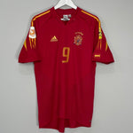 Shop 2004/06 SPAIN F.TORRES #9 HOME SHIRT (M) ADIDAS, classic football shirts, vintage football shirts & retro soccer jerseys at Cult Kits