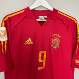 Shop 2004/06 SPAIN F.TORRES #9 HOME SHIRT (M) ADIDAS, classic football shirts, vintage football shirts & retro soccer jerseys at Cult Kits