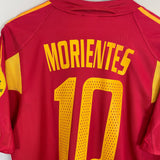 Shop 2004/06 SPAIN MORIENTES #10 HOME SHIRT (M) ADIDAS, classic football shirts, vintage football shirts & retro soccer jerseys at Cult Kits