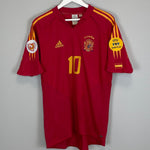Shop 2004/06 SPAIN MORIENTES #10 HOME SHIRT (M) ADIDAS, classic football shirts, vintage football shirts & retro soccer jerseys at Cult Kits