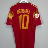 Shop 2004/06 SPAIN MORIENTES #10 HOME SHIRT (M) ADIDAS, classic football shirts, vintage football shirts & retro soccer jerseys at Cult Kits