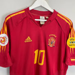 Shop 2004/06 SPAIN MORIENTES #10 HOME SHIRT (M) ADIDAS, classic football shirts, vintage football shirts & retro soccer jerseys at Cult Kits
