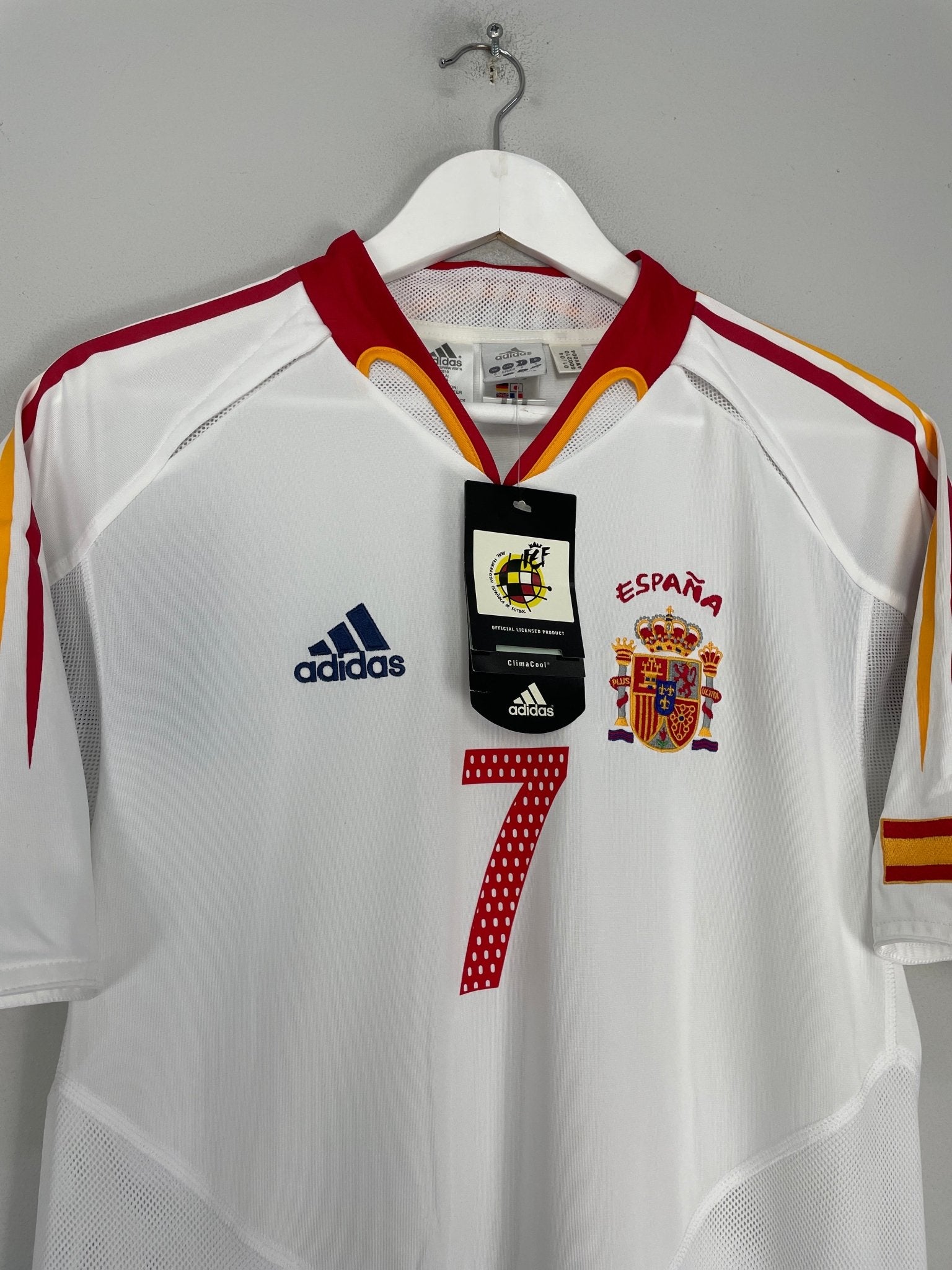 Shop 2004/06 SPAIN RAUL #7 *BNWT* AWAY SHIRT (S) ADIDAS, classic football shirts, vintage football shirts & retro soccer jerseys at Cult Kits