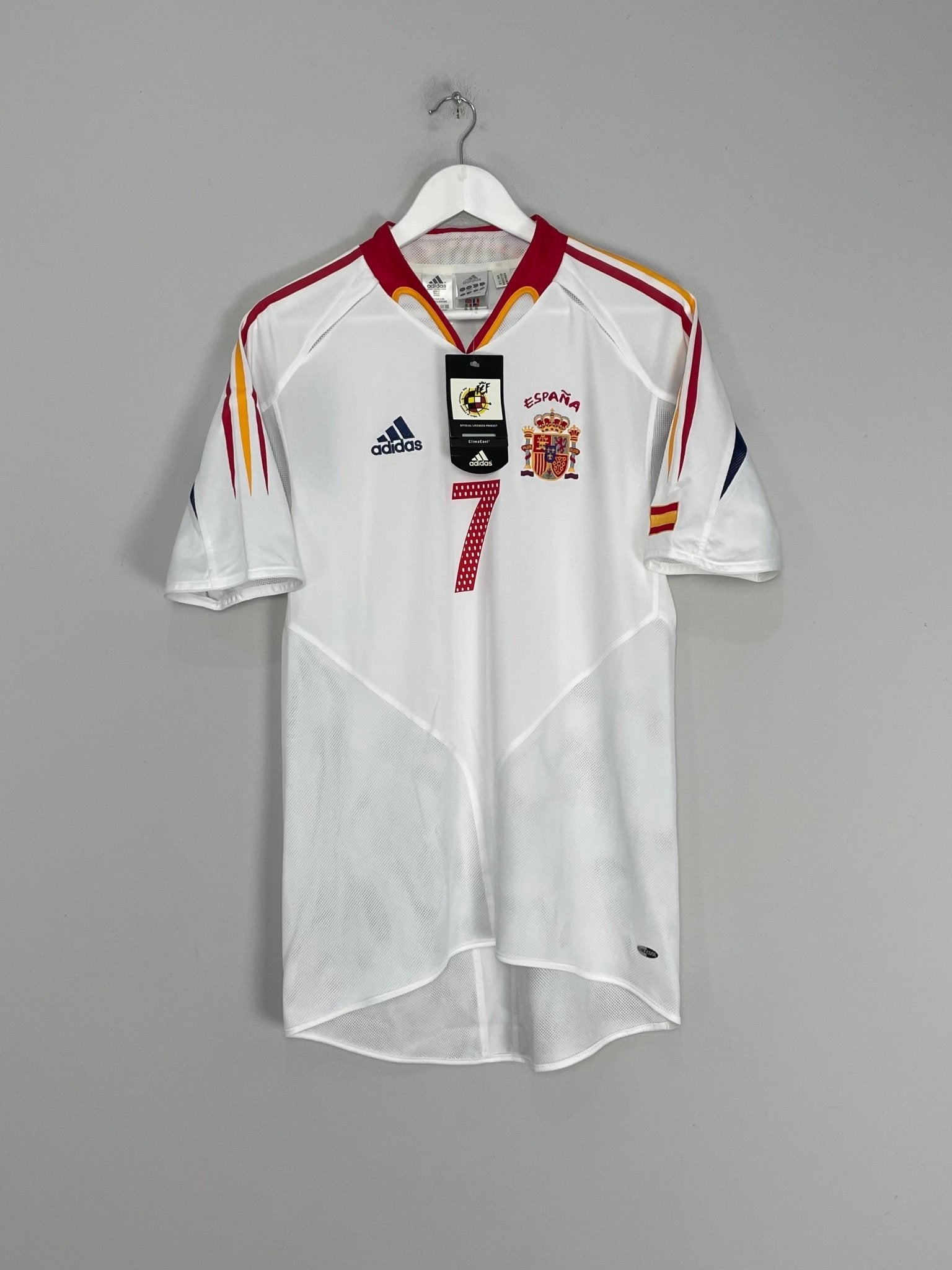 Shop 2004/06 SPAIN RAUL #7 *BNWT* AWAY SHIRT (S) ADIDAS, classic football shirts, vintage football shirts & retro soccer jerseys at Cult Kits