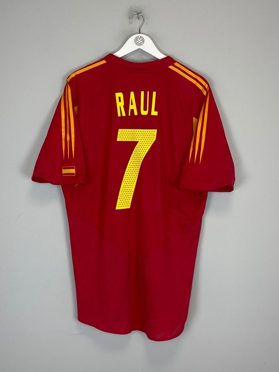 2004/06 SPAIN RAUL 7 HOME SHIRT (XL) ADIDAS - Cult Kits - XL - Buy Vintage Football Shirts, Authentic Retro Football Shirts For Sale, Classic Football Shirts & Soccer Jersey