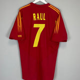 2004/06 SPAIN RAUL 7 HOME SHIRT (XL) ADIDAS - Cult Kits - XL - Buy Vintage Football Shirts, Authentic Retro Football Shirts For Sale, Classic Football Shirts & Soccer Jersey