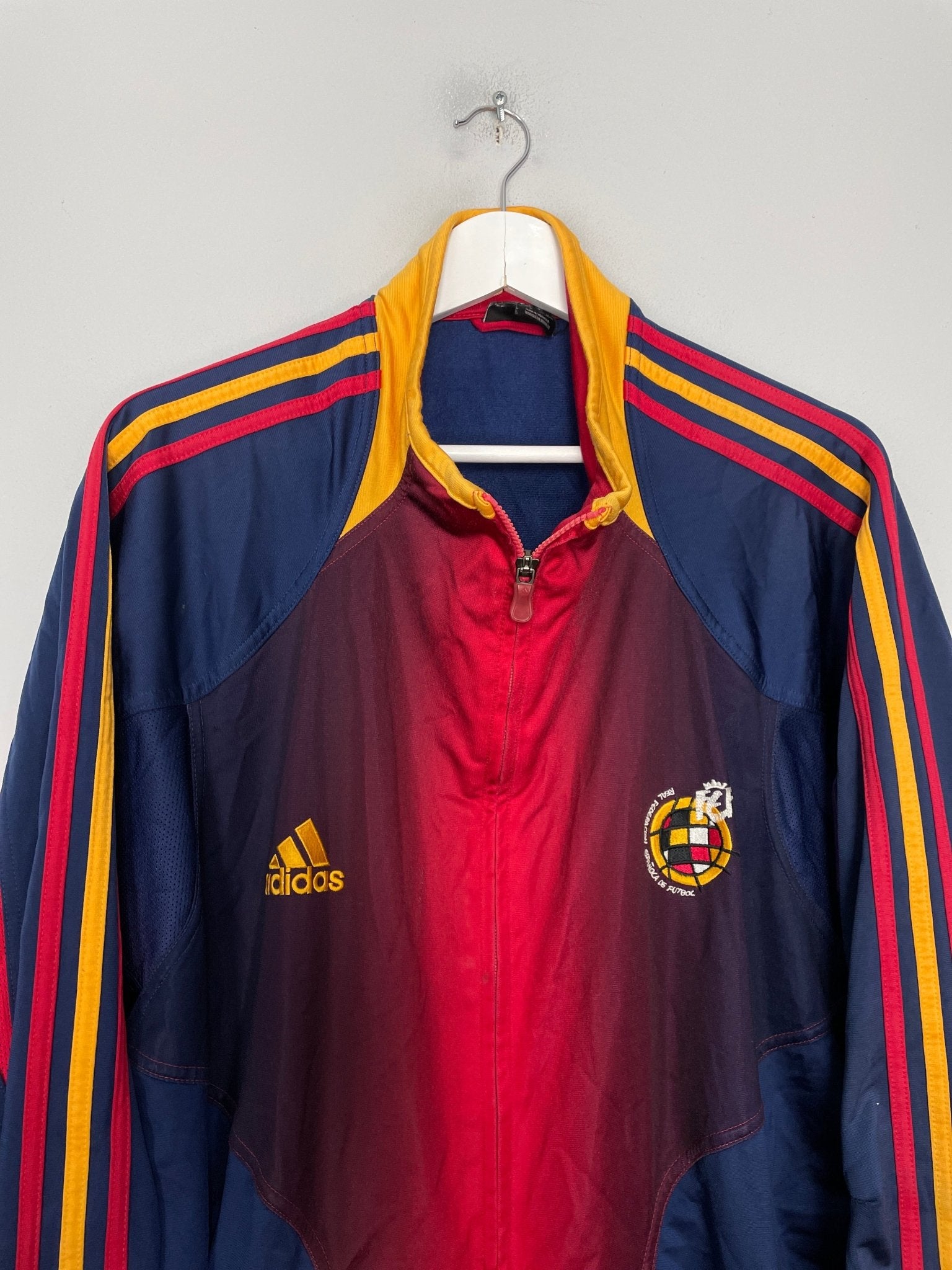 Shop 2004/06 SPAIN TRACK JACKET (XL) ADIDAS, classic football shirts, vintage football shirts & retro soccer jerseys at Cult Kits
