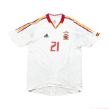 Buy 2004/06 Spain Valeron 21 Away Shirt (L) Adidas ~ Free worldwide shipping available ~ Authentic Vintage Football Shirts from Cult Kits