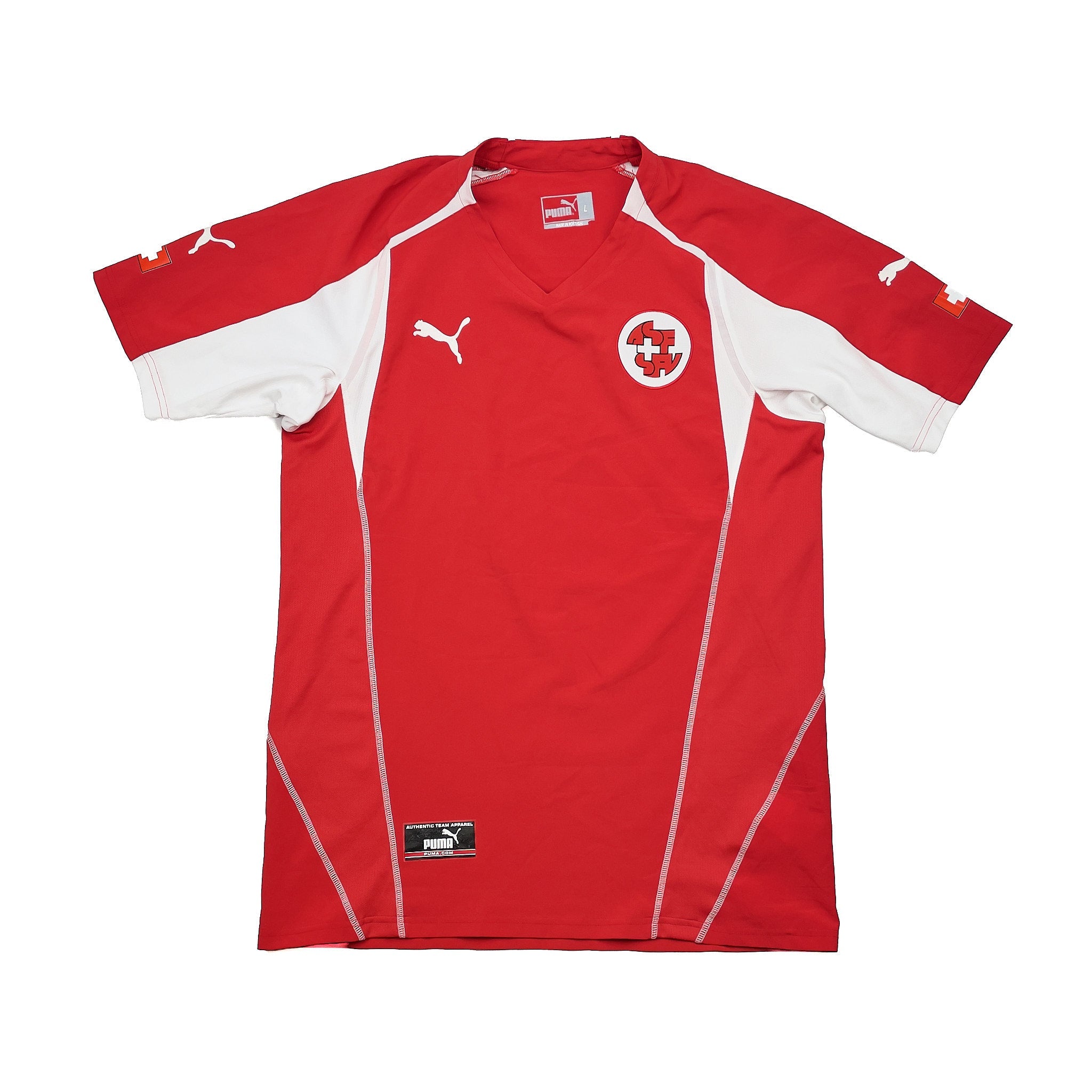 Buy 2004/06 Switzerland Home Shirt (L) Puma ~ Free worldwide shipping ~ Authentic Vintage Football Shirts from Cult Kits
