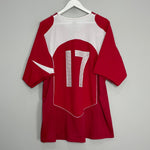 Shop 2004/06 TURKEY #17 HOME SHIRT (XL) NIKE, classic football shirts, vintage football shirts & retro soccer jerseys at Cult Kits