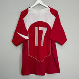 Shop 2004/06 TURKEY #17 HOME SHIRT (XL) NIKE, classic football shirts, vintage football shirts & retro soccer jerseys at Cult Kits