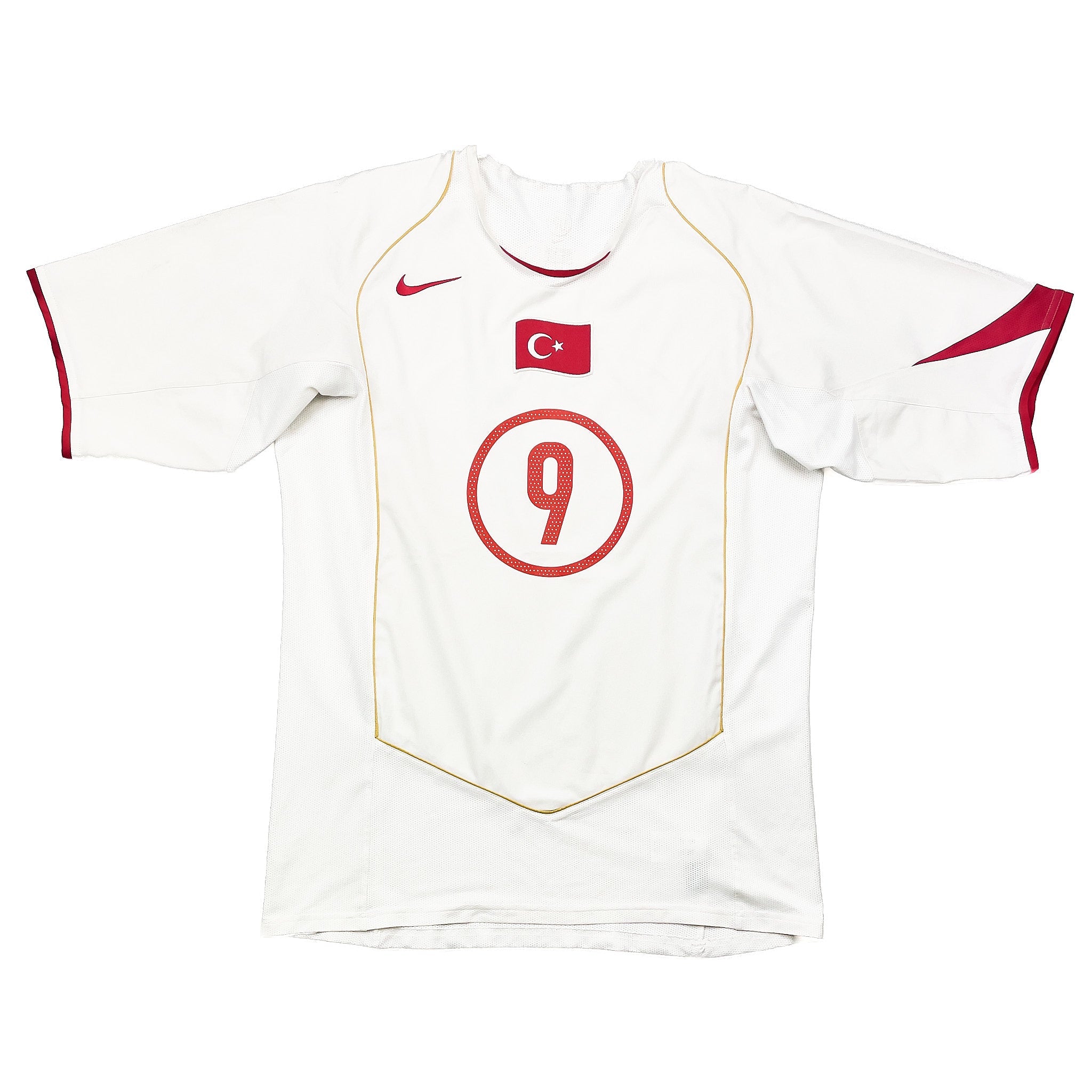 Buy 2004/06 Turkey Hakan Suker 9 Away Shirt (L) Nike ~ Free worldwide shipping ~ Authentic Vintage Football Shirts from Cult Kits