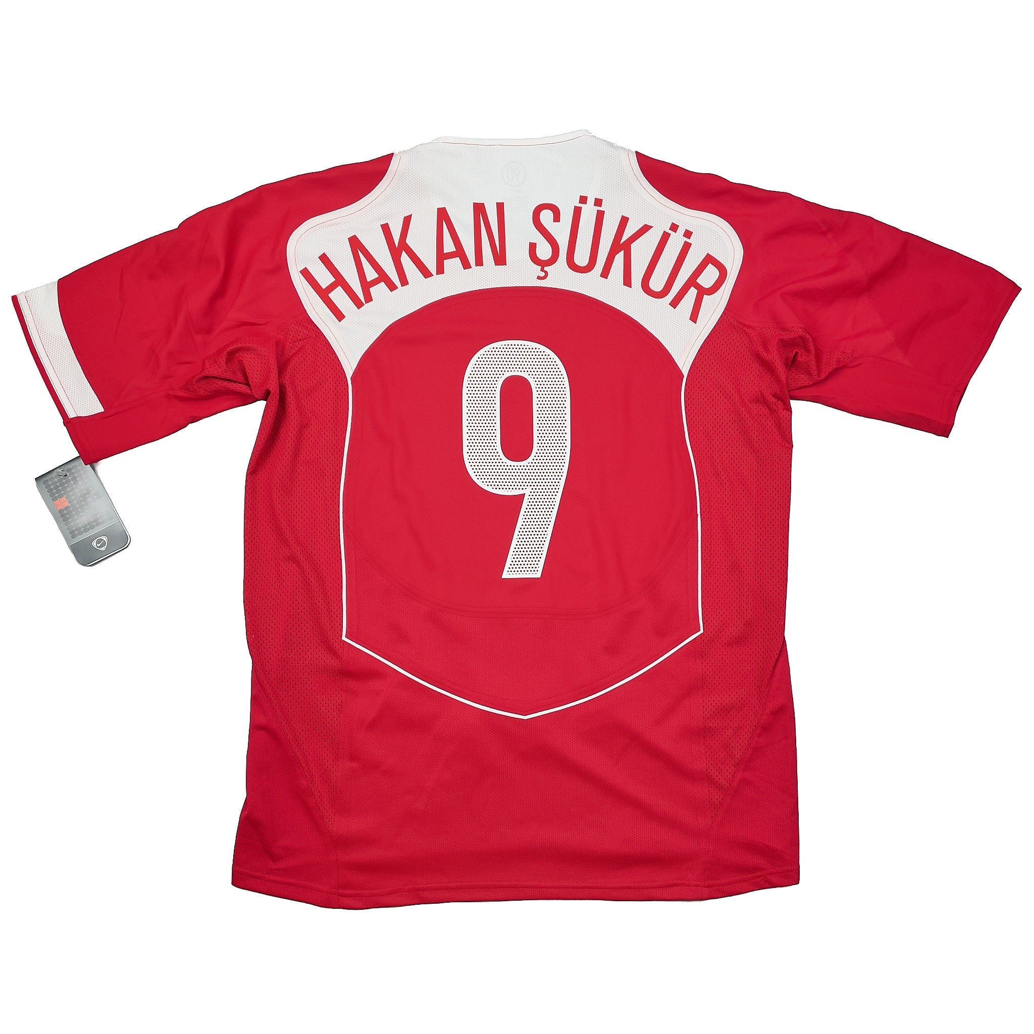 Buy 2004/06 TURKEY HAKAN SUKER 9 *PLAYER ISSUE* BNWT HOME SHIRT (XL) NIKE ~ Free worldwide shipping available ~ Authentic Vintage Football Shirts from Cult Kits
