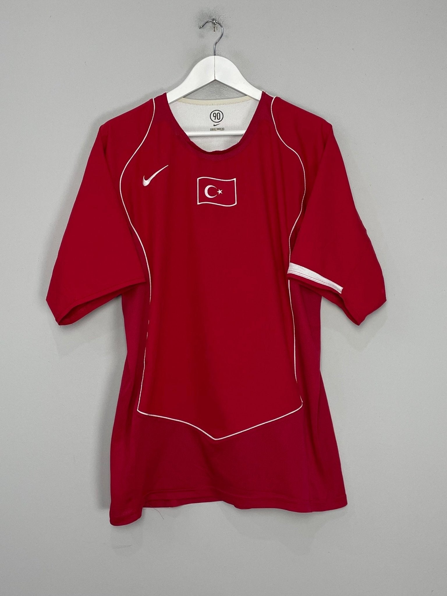 Shop 2004/06 TURKEY HOME SHIRT (XL) NIKE, classic football shirts, vintage football shirts & retro soccer jerseys at Cult Kits