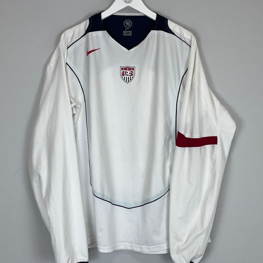 2004/06 USA *PLAYER ISSUE* L/S HOME SHIRT (XXL) NIKE - Cult Kits - XXL - Buy Vintage Football Shirts, Authentic Retro Football Shirts For Sale, Classic Football Shirts & Soccer Jersey