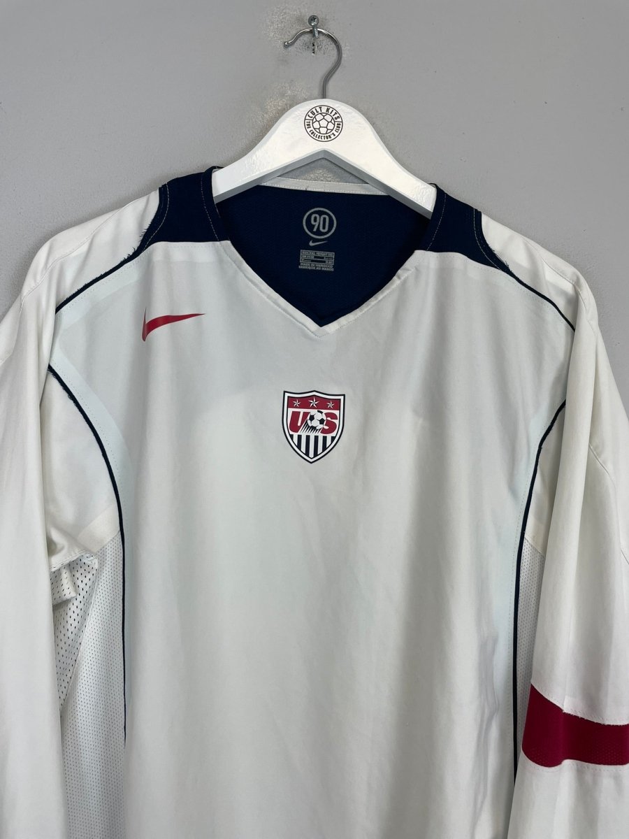 2004/06 USA *PLAYER ISSUE* L/S HOME SHIRT (XXL) NIKE - Cult Kits - XXL - Buy Vintage Football Shirts, Authentic Retro Football Shirts For Sale, Classic Football Shirts & Soccer Jersey