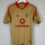 2004/05 BENFICA THIRD SHIRT (S) ADIDAS GOLD RED CLASSIC FOOTBALL SHIRTS VODAPHONE