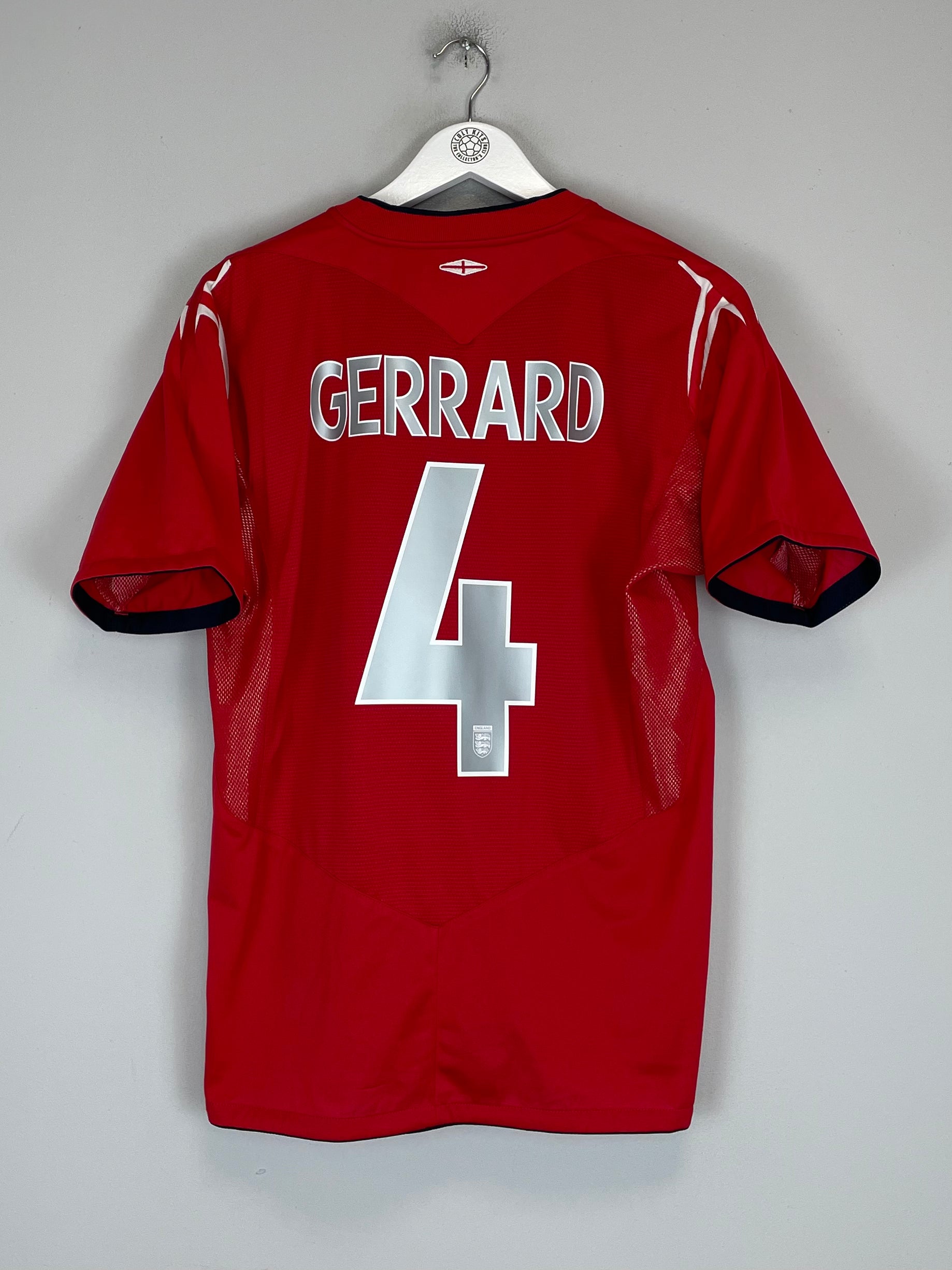 2004/06 ENGLAND GERRARD #4 AWAY SHIRT (M) UMBRO